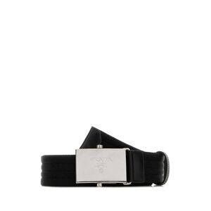 Prada Men Black Fabric Belt